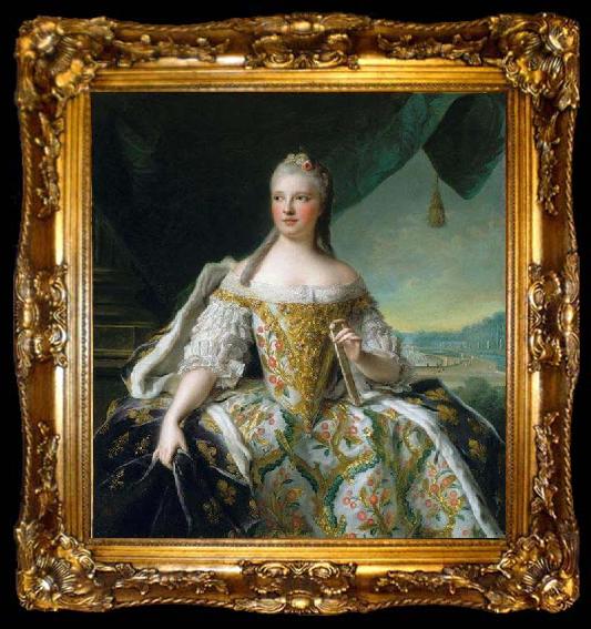 framed  Jjean-Marc nattier Marie-Josephe de Saxe, Dauphine de France dite autrfois Madame de France, ta009-2